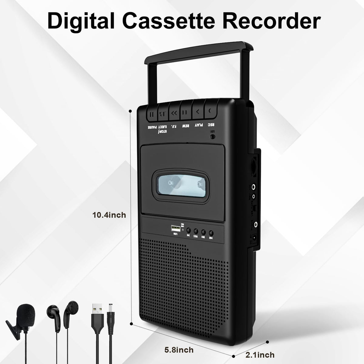 Mersoco retractable handle allowing on-the-go recording sessions