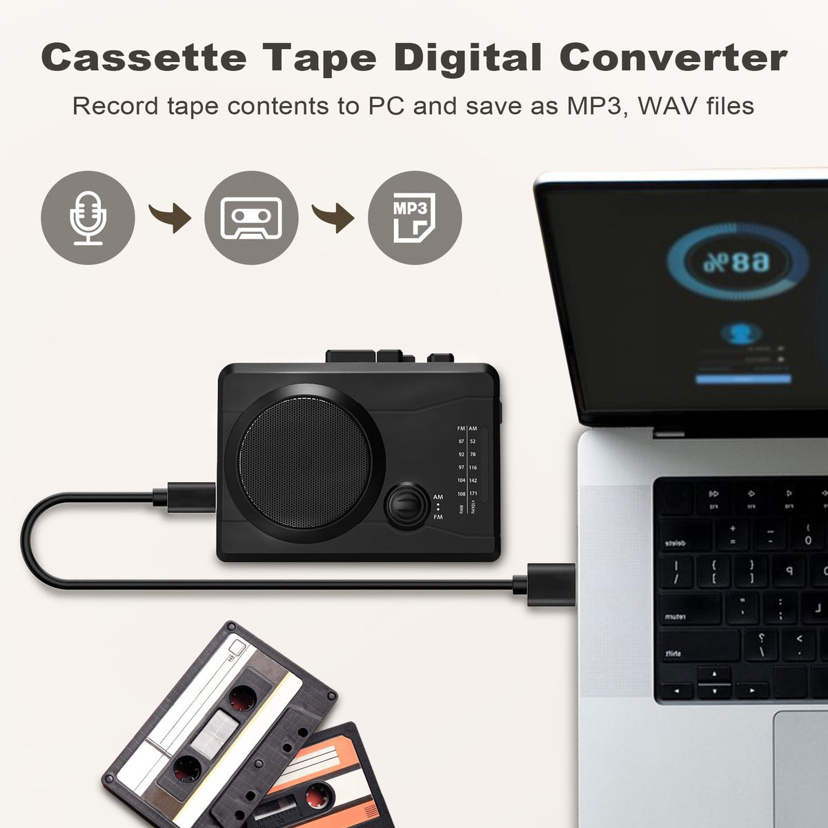 Mersoco reverse recording feature records in reverse onto blank tapes