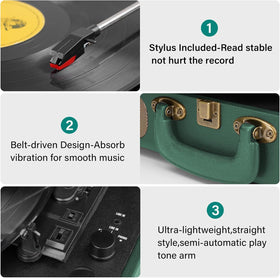 Mersoco ruby-stylus close-up delivers precise tracking for clear playback.