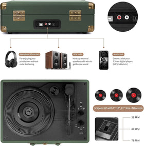 Mersoco control panel and speaker detail showing knobs and front-facing speakers for easy operation