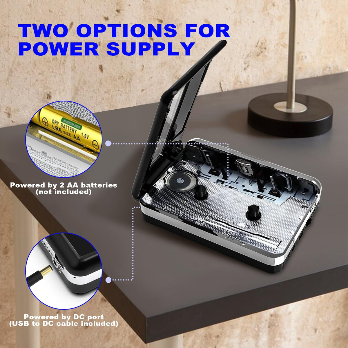 Mersoco USB conversion kit connects to computer for MP3 transfer.