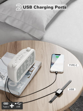 Mesqool dual USB charging station powers phones and tablets overnight.