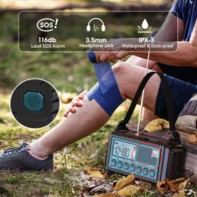 Mesqool flashlight and reading lamp illuminated for visibility and task lighting