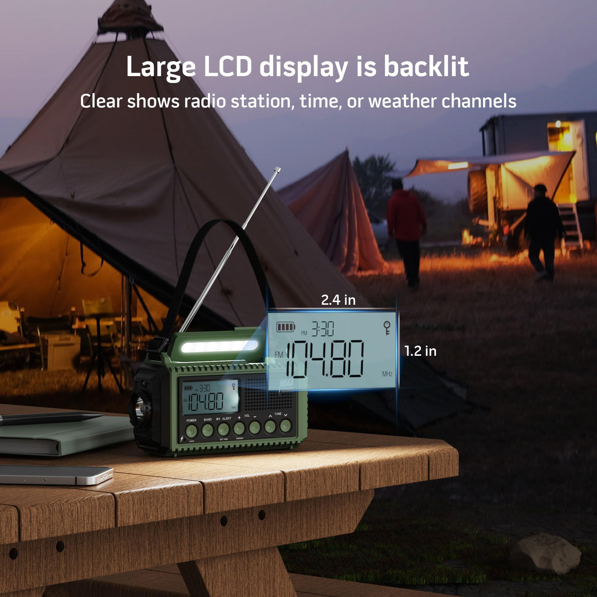 Mesqool charging a smartphone via USB to maintain communication in emergencies