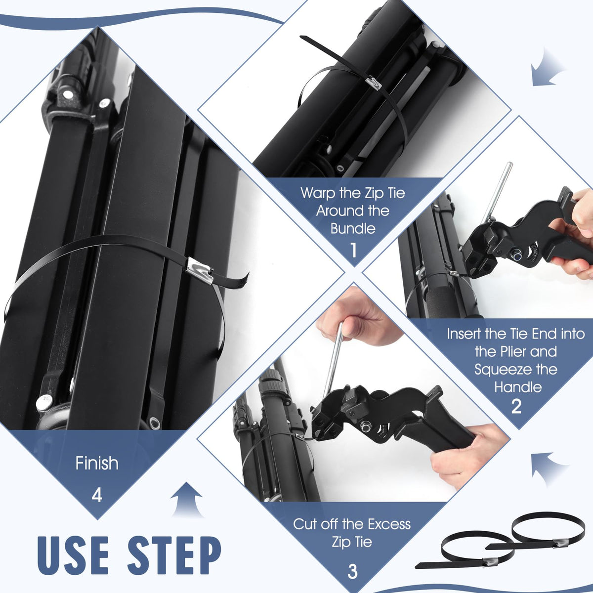 MESUADESI tensioning gun in hand demonstrating ergonomic control