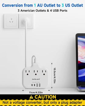 meta-ant 5ft extension cord keeps cords organized during travel.