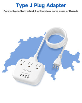 meta-ant 5ft extension cord provides flexible charging in hotels and airports.