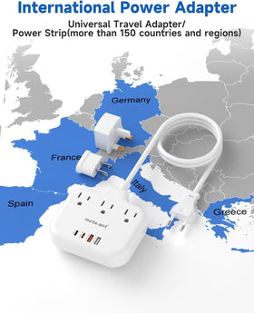 meta-ant close-up of two USB-C and two USB-A ports demonstrating fast-charge capability