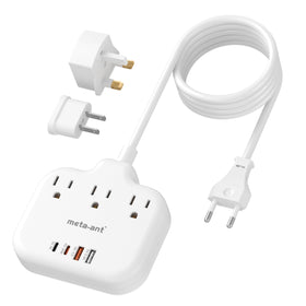meta-ant PD30W front view showing outlets and USB ports for convenient charging