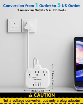 Meta-Ant USB-C fast charging ports support quick device charging.