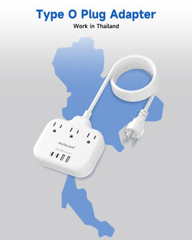 meta-ant thailand extension cord 5 foot enables centralized charging in hotel rooms