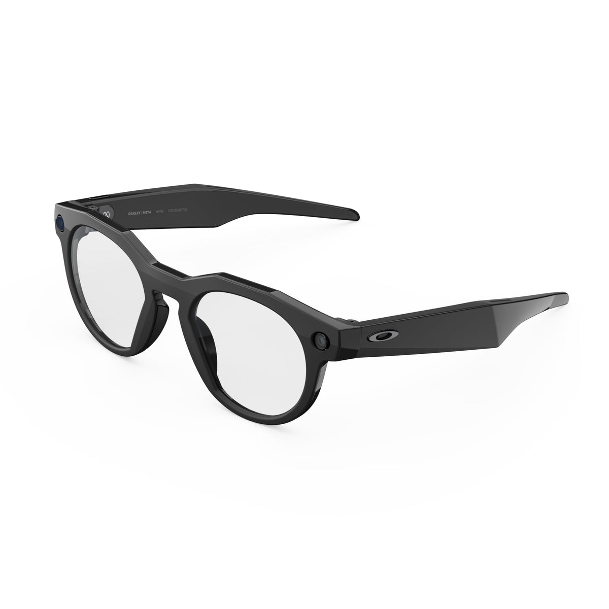 Oakley Meta HSTN camera captures 12MP photos hands-free during action.