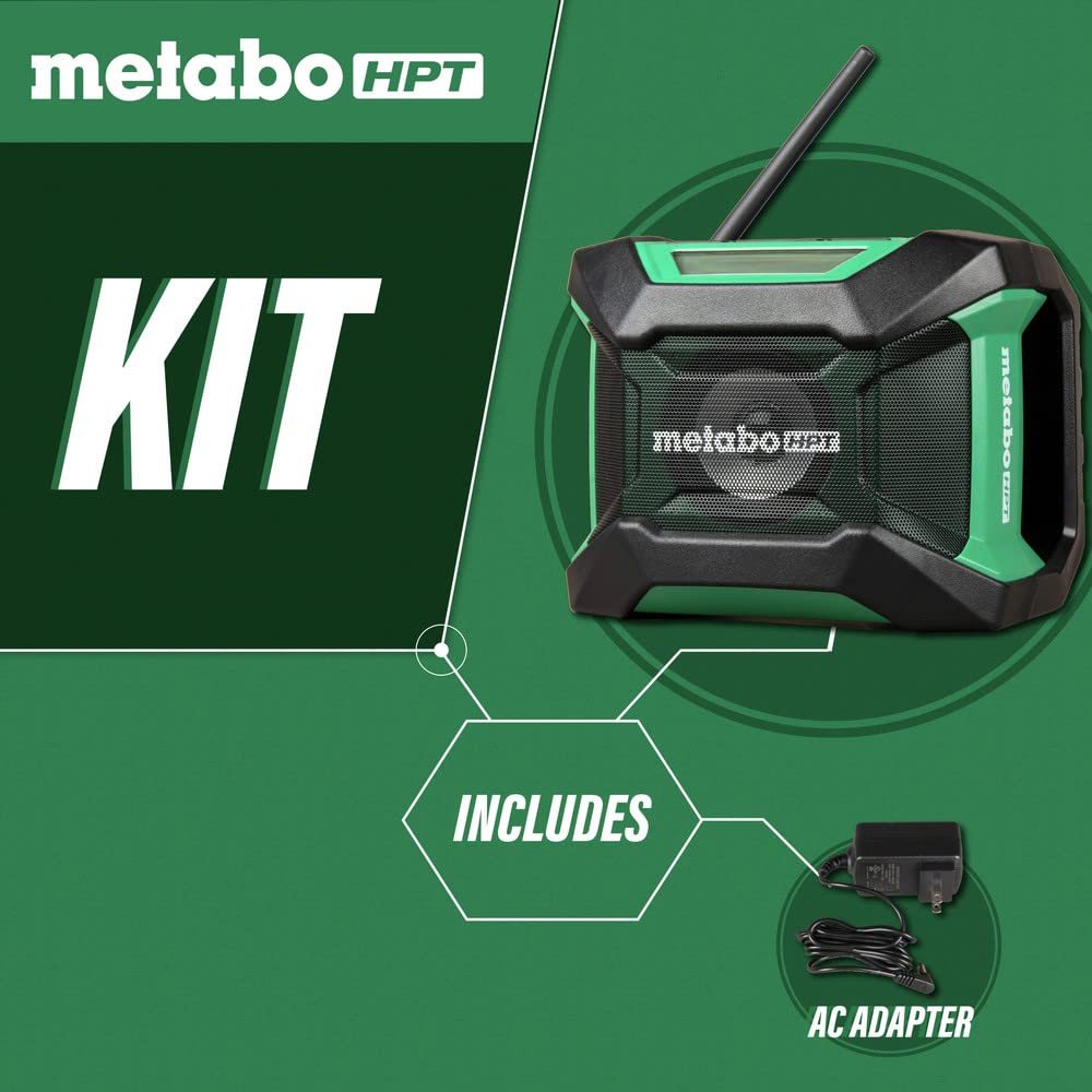 Metabo HPT UR18DAQ4 streams Bluetooth from phone for music