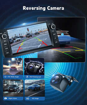 METEESER 1080P backup camera with night vision for safer reversing.