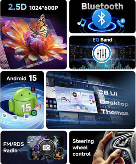 METEESER Bluetooth for hands-free calls and music streaming while driving