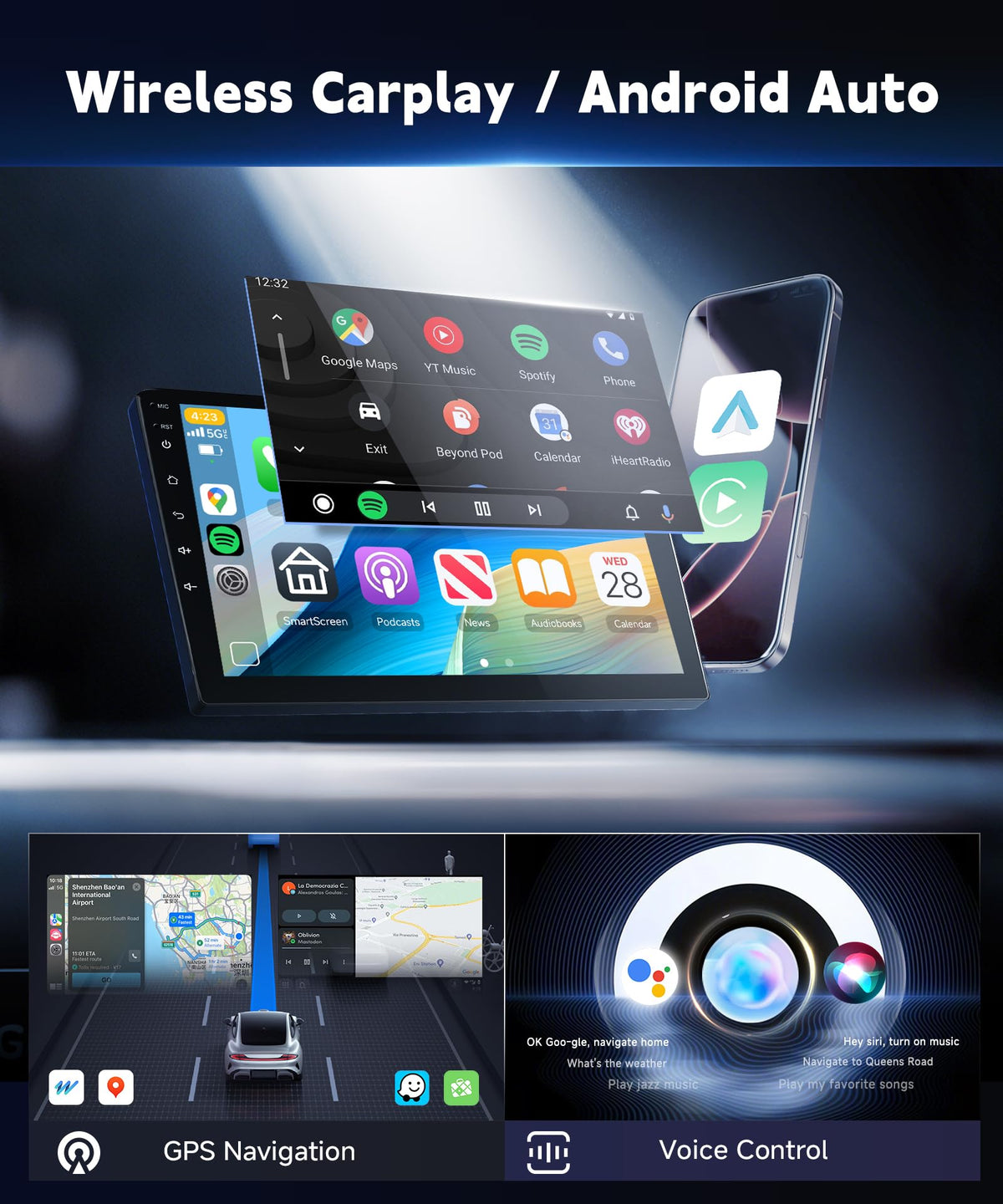 METEESER Honda Accord wireless CarPlay and Android Auto in action.