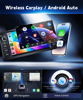 METEESER 7-inch IPS touchscreen display for Corolla with Android system, smooth interaction.