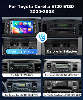 METEESER wireless CarPlay and Android Auto for Toyota Corolla enables seamless smartphone connectivity.