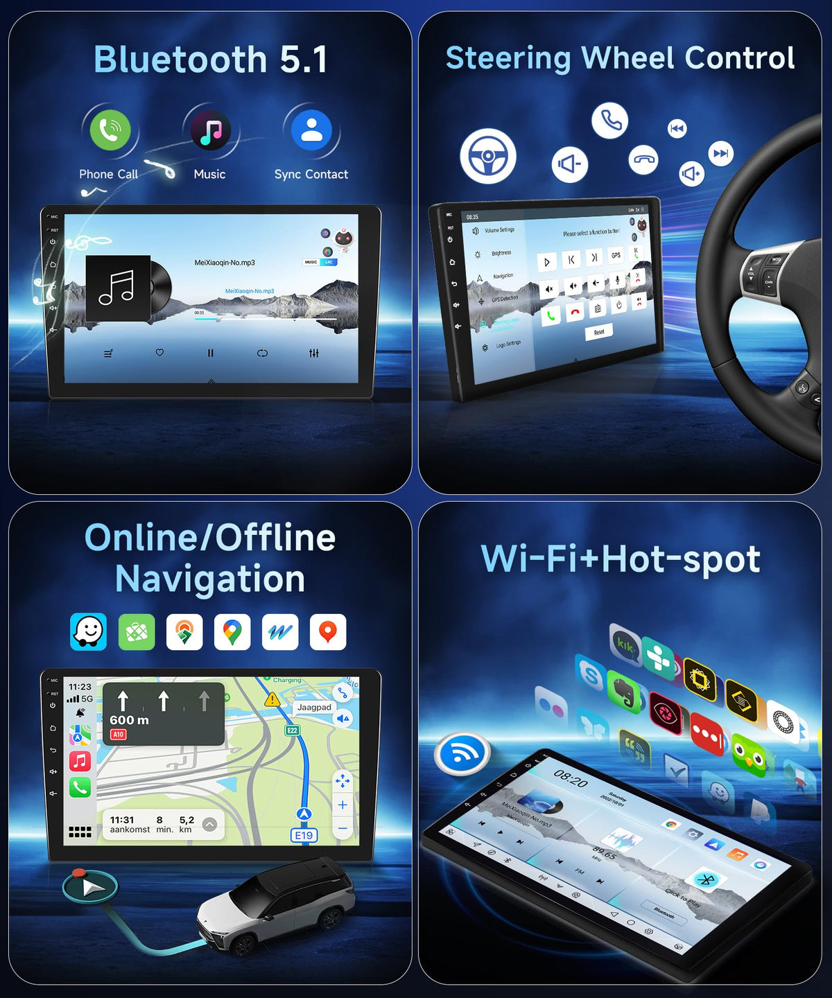 METEESER 5G WiFi delivers smooth maps and video streaming on the go.