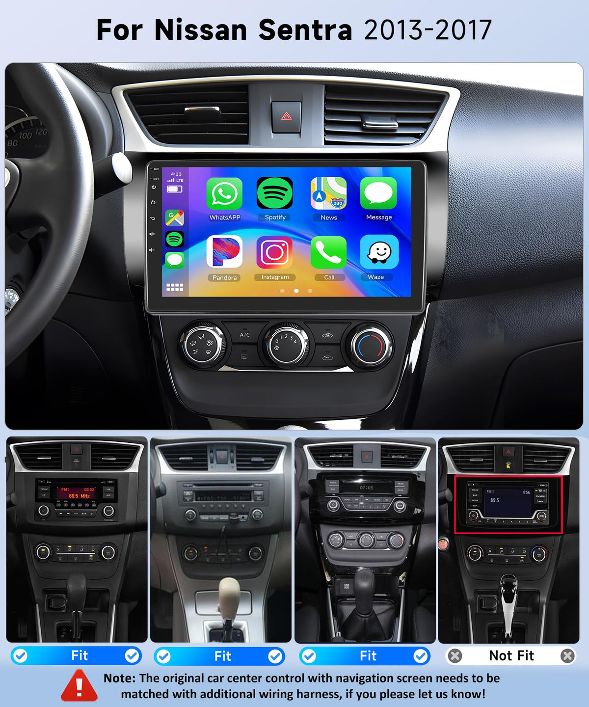 METEESER wireless CarPlay and Android Auto enable hands-free connectivity.