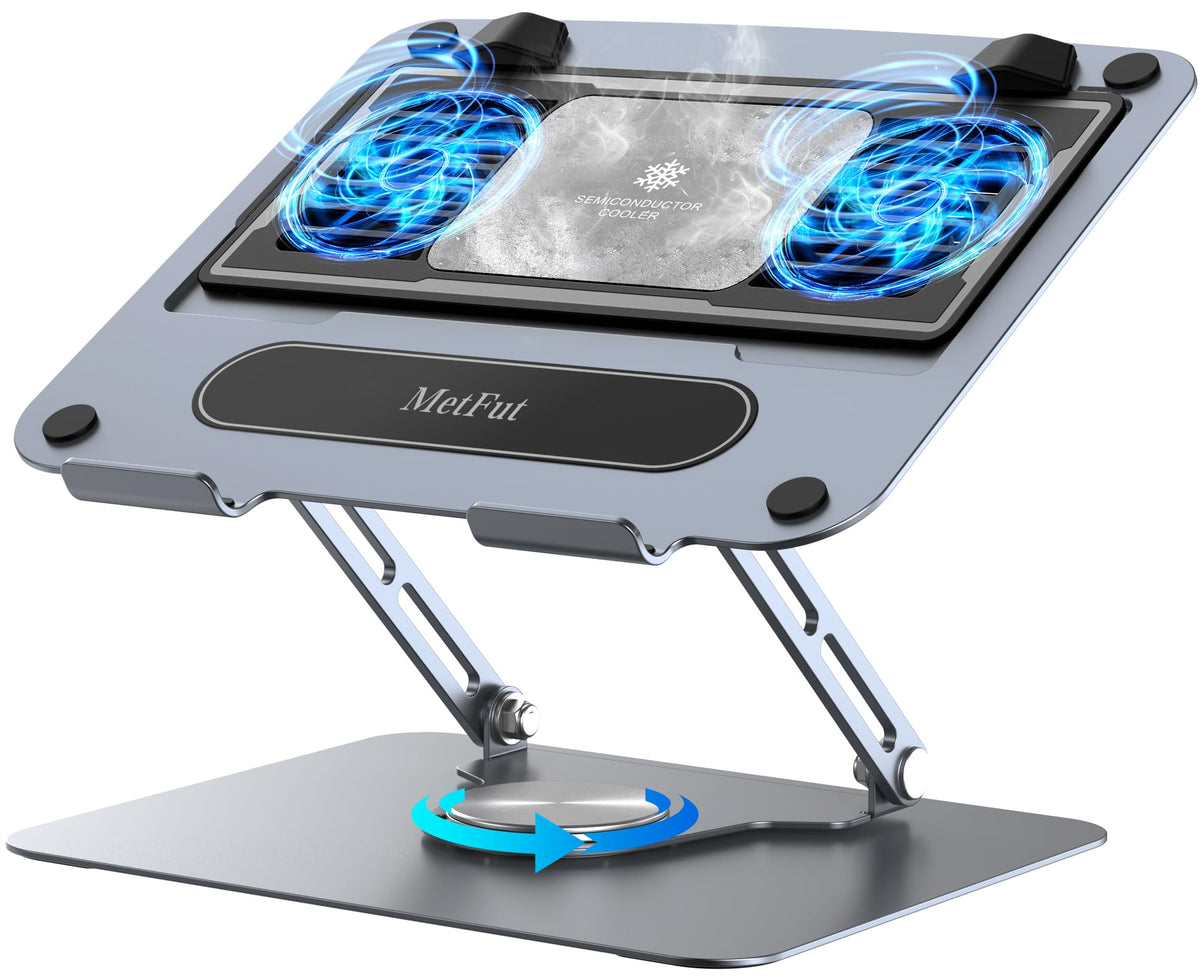 MetFut laptop cooling pad with detachable fan for on-demand cooling