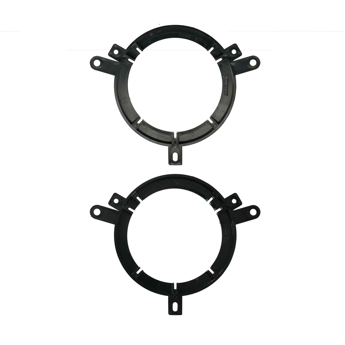 Metra adapter close-up showing molded contours and secure mounting benefit