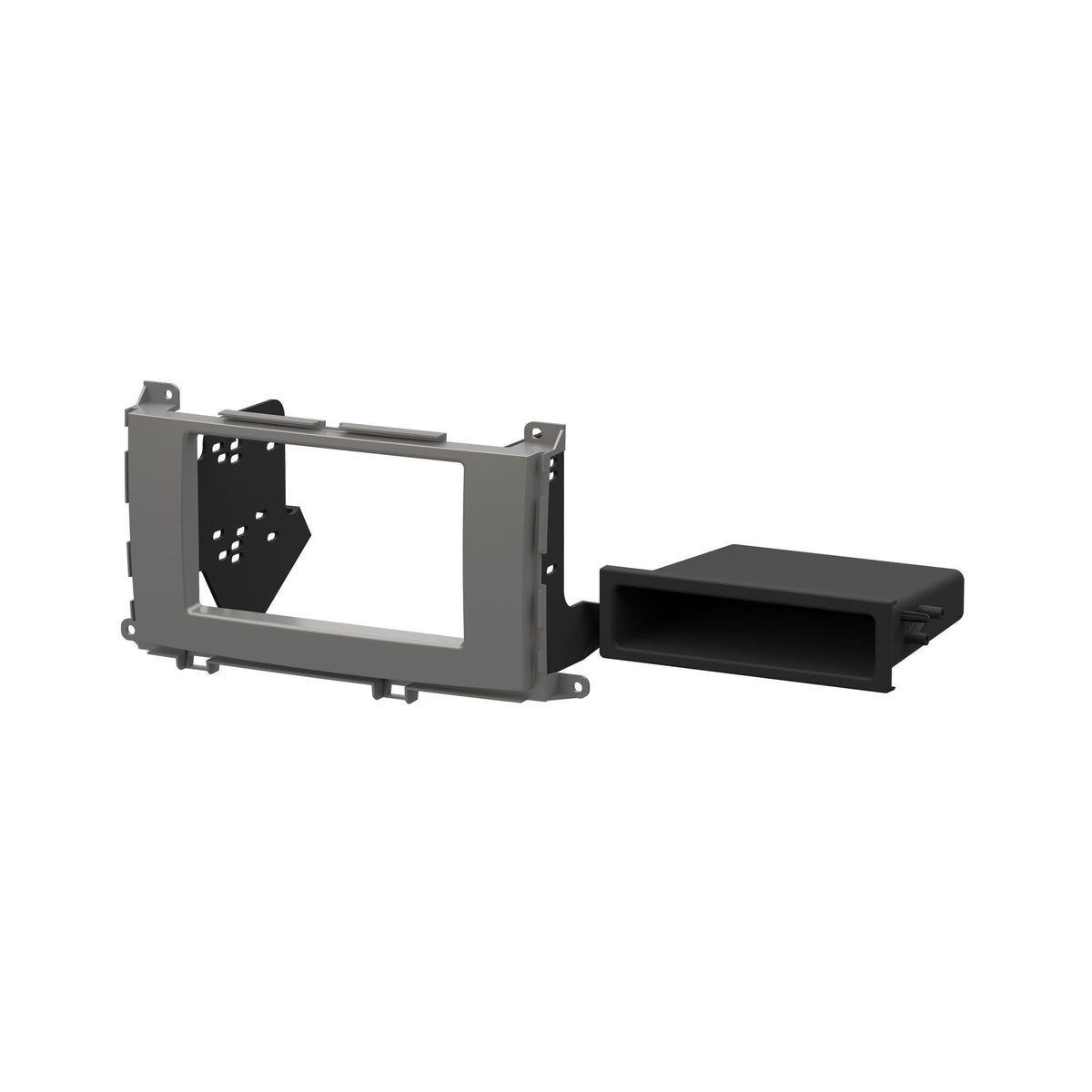 Metra 99-8229S storage pocket included below the radio for organized cabin look