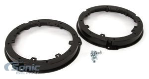 Metra Ford F-150 2015+ rear speaker plate, easy upgrade and precise fit.