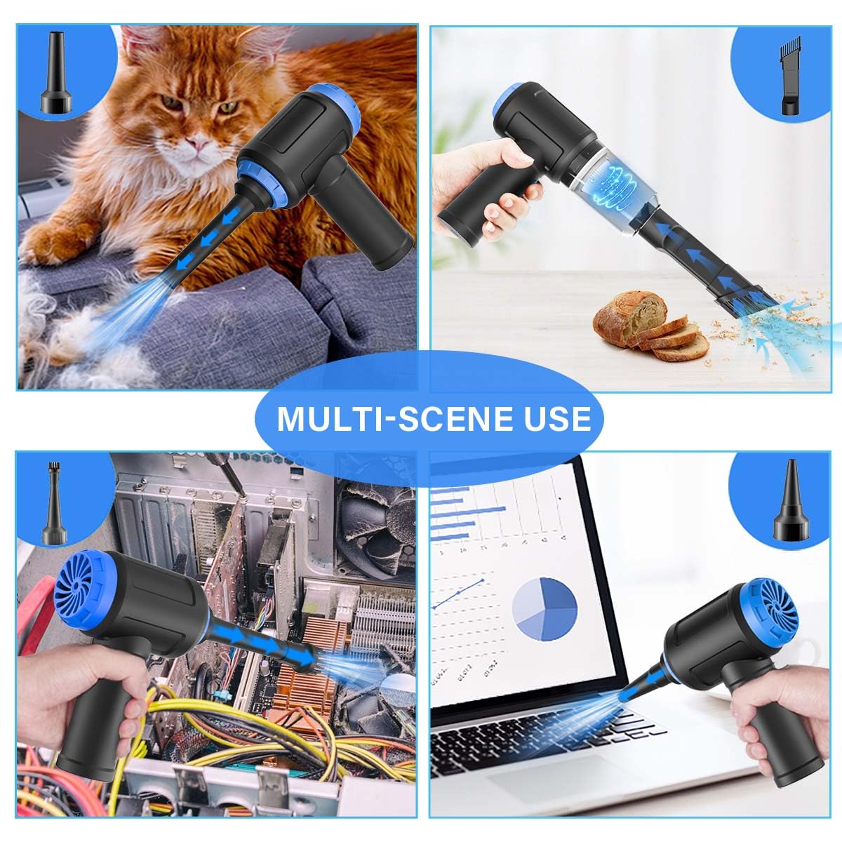 Meudeen Air Duster battery charging for long cordless use