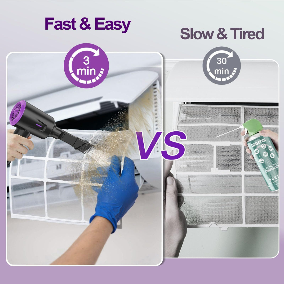 Meudeen Air Duster brushes set supports versatile dusting on various devices