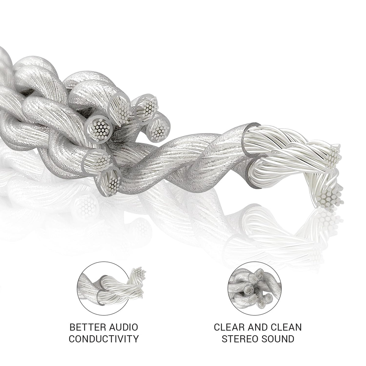 Meze Audio 99 Series braided cable design reduces tangling for easier setup.