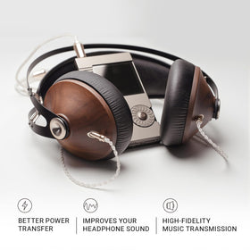 Meze Audio 99 Series 1.2m cable length offers relaxed headphone movement.