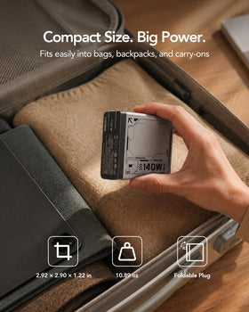 Thermal management system in Mfish E-Rhino 140W charger maintains stable output