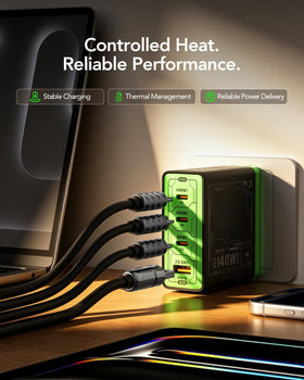 MFish E-Rhino powering MacBook Pro 16" in use, illustrates full 140W support