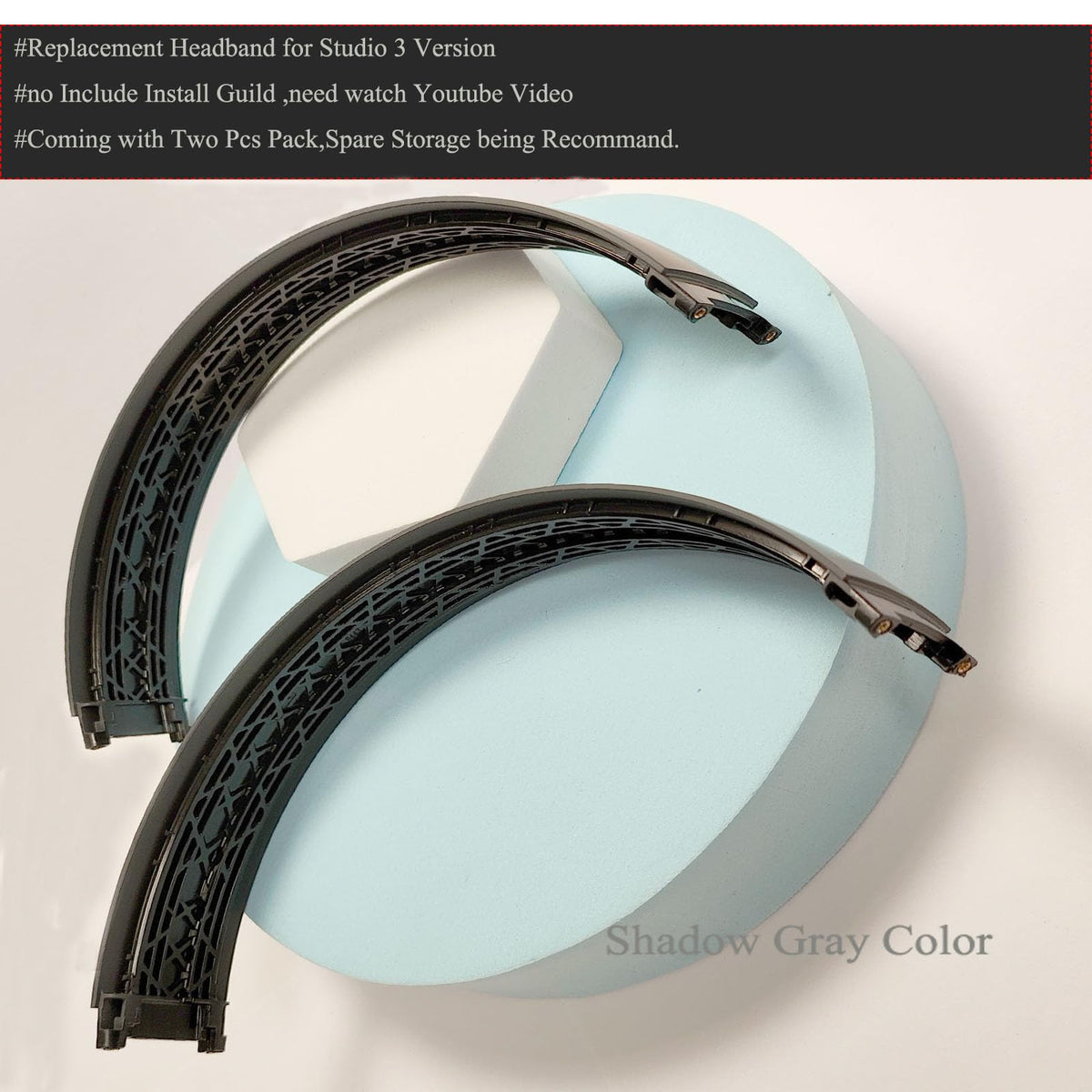 Sleek top band design shown without included assembly guide