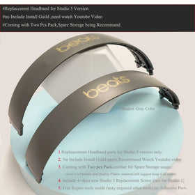 Two headbands provide spare parts for Studio 3 use
