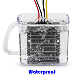 MGGi waterproof DC-DC converter cooling shell with free-air convection