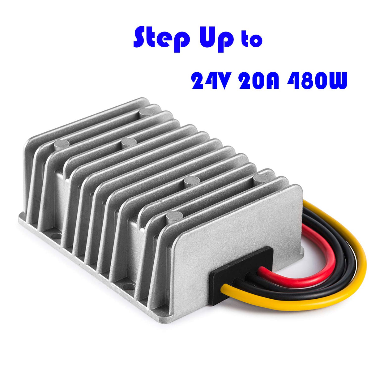 MGGi waterproof DC-DC converter side view for tight vehicle installations