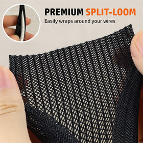 MGI SpeedWare heat-resistant sleeve protects cables up to 150°C for durable performance.