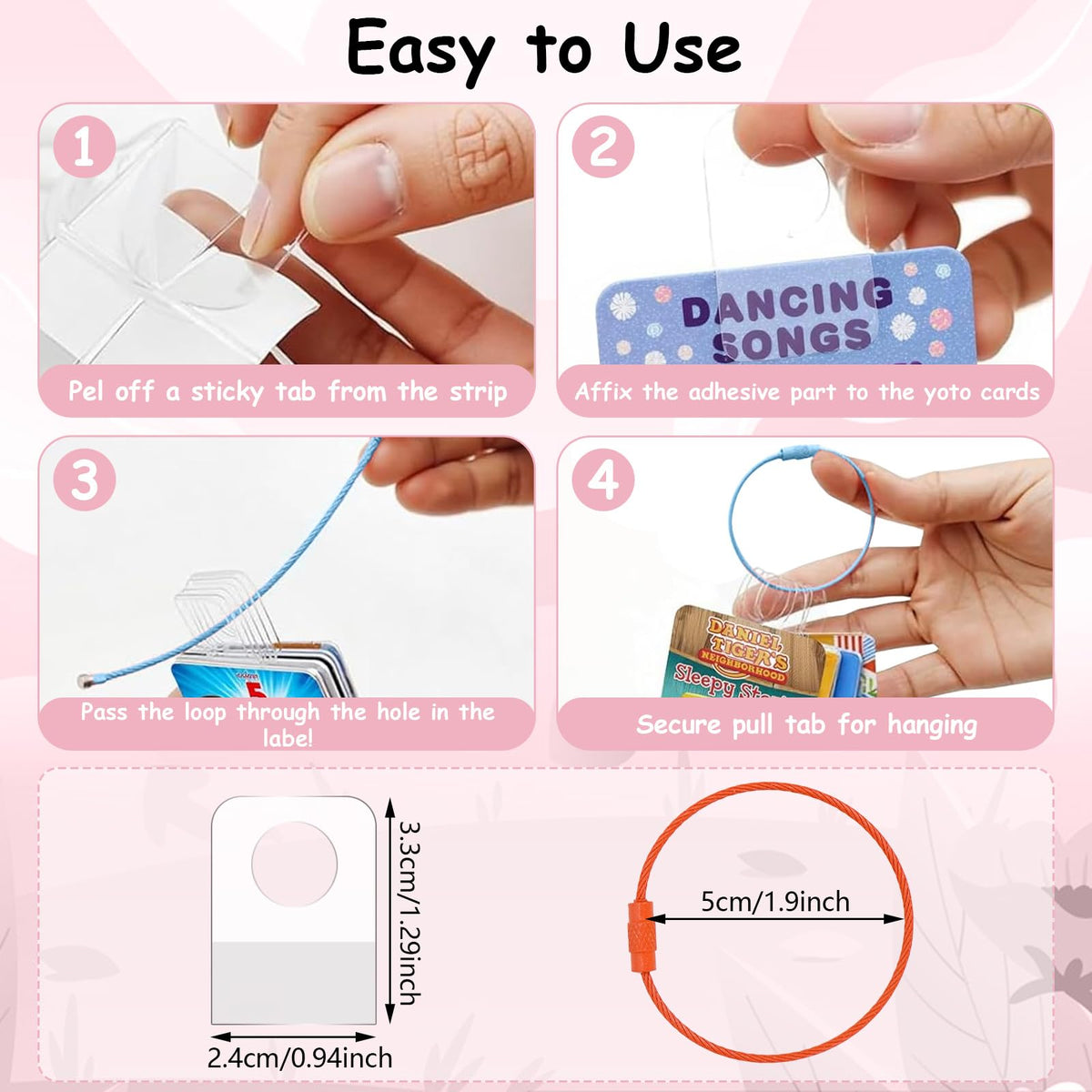 MGZNMTY removable card rings keep cards accessible for easy swaps on the go.