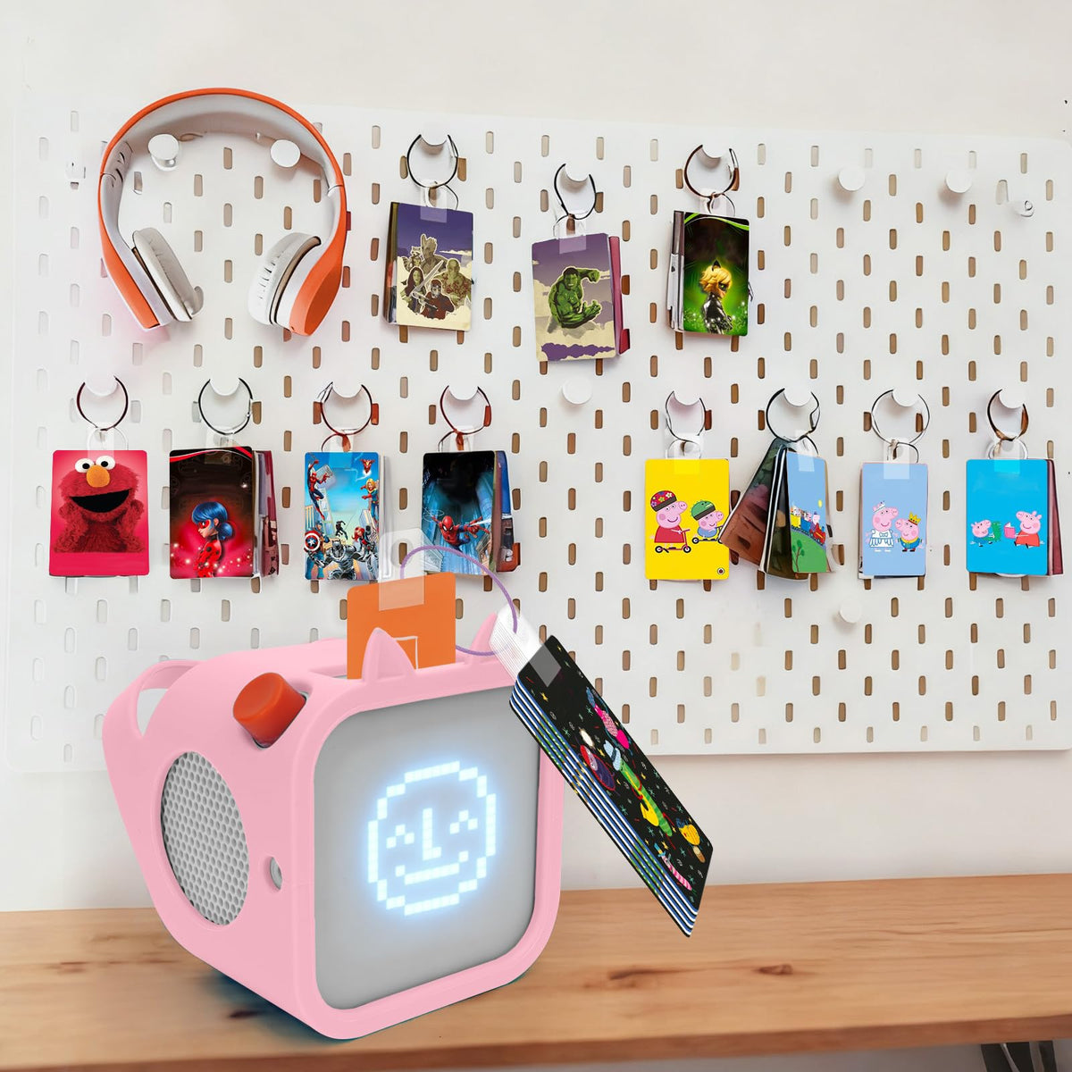MGZNMTY pink color adds a personal, gift-ready look for kids.