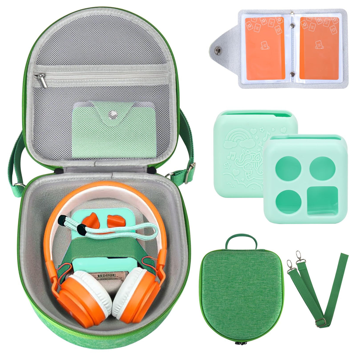 MGZNMTY front view hard case showing organized storage and travel convenience