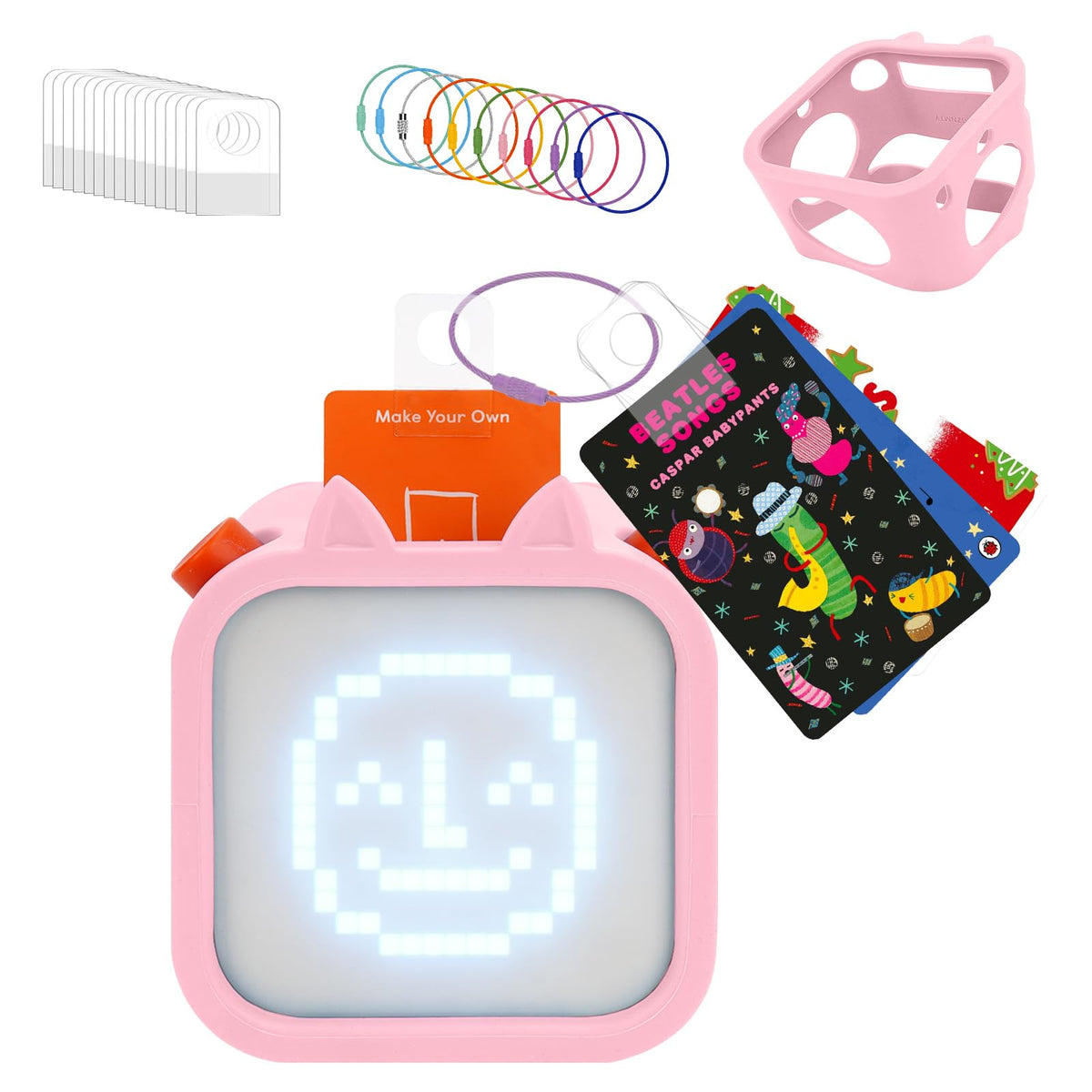 MGZNMTY silicone case for Yoto 3rd Gen pink with comfortable grip and eye-catching design.