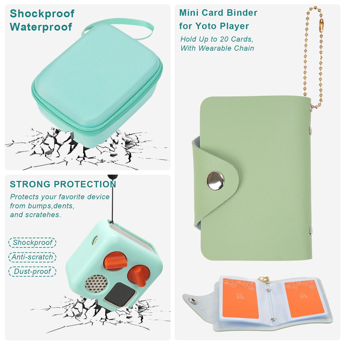 MGZNMTY open-view case shows organized interior for cards