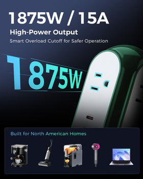 MiaoLab surge protector guards electronics from voltage spikes.