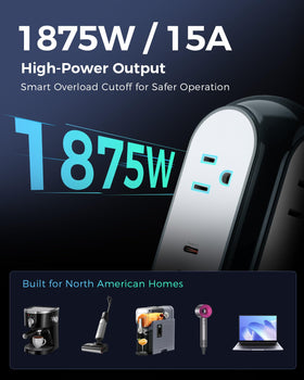 MiaoLab vertical outlets reduce plug crowding for cleaner desktops