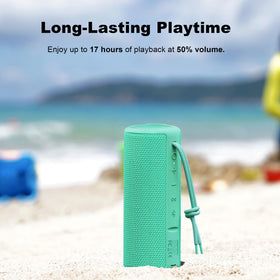 MIATONE held in hand to show size and portability for convenient transport