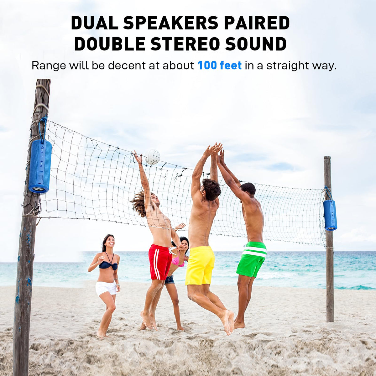 MIATONE two speakers paired in stereo delivering wider immersive sound