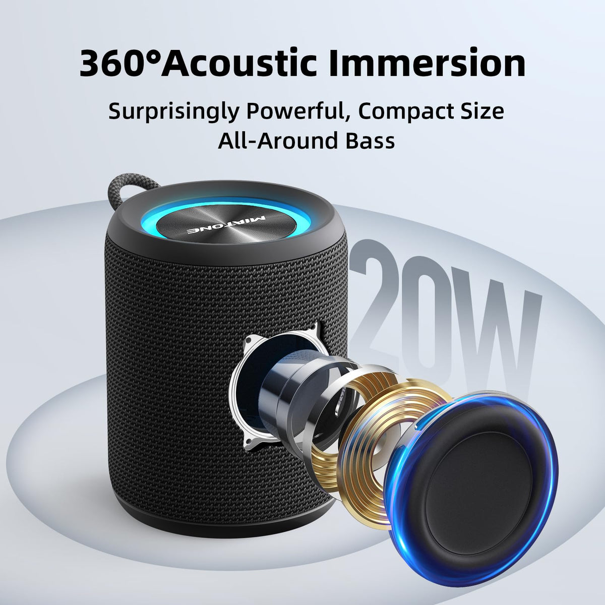 MIATONE Rush M top controls displayed for easy operation and portability