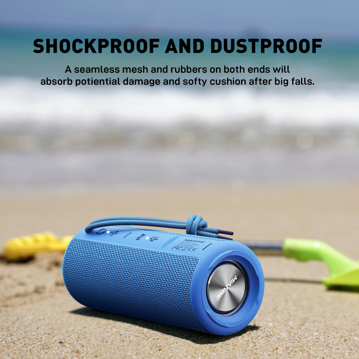 MIATONE silicone end cap detail demonstrating shock absorption benefit